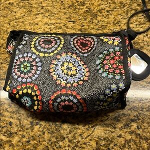 Floral Patterned Cosmetic Bag